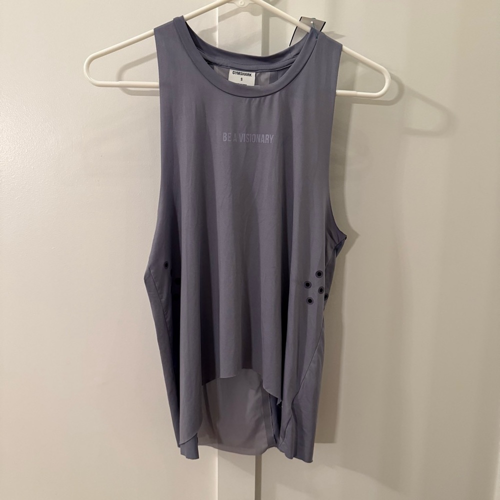 Gymshark Womens Sol Lift Tank Top Shirt Be A Visionary Racerback Logo Size Small